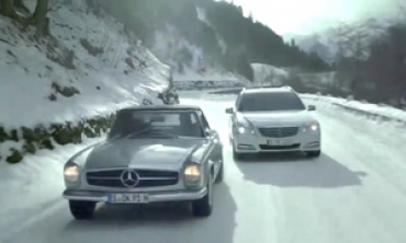 В рекламе Mercedes-Benz главные роли исполнили звезды «Формулы-1»