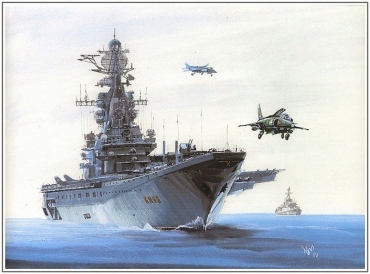Военный корабль на службе мирным целям