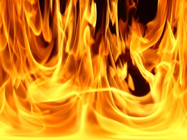 Сильный пожар в Полтаве