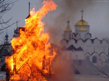 Пожар в церкви в Сумской области