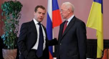 Николай Азаров и Дмитрий Медведев на встрече в Сочи